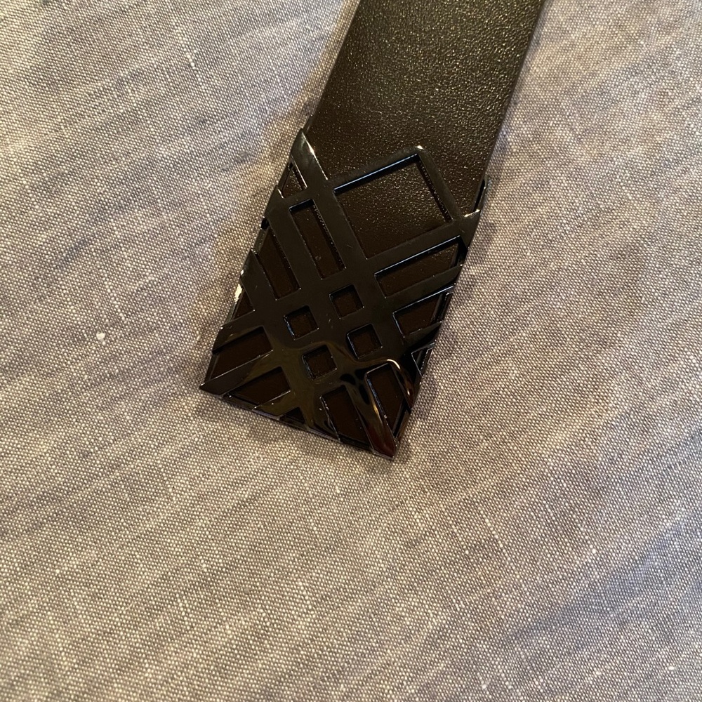 Dark Brown Leather Burberry Men’s Belt